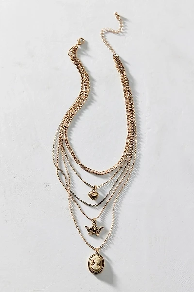 Sabrina Pendant Layered Necklace