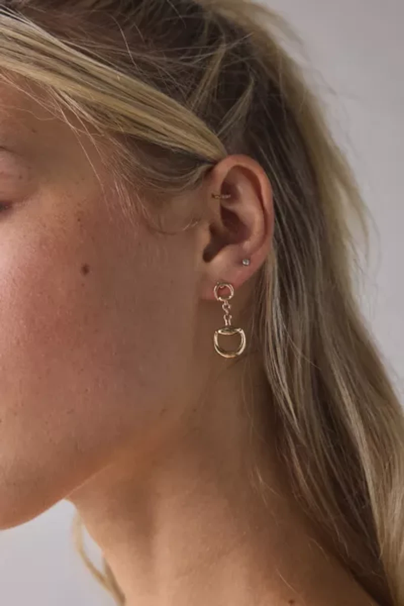 Horse Bit Drop Earring