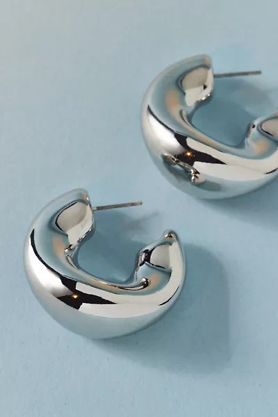 Organic Shapes Chunky Hoop Earring