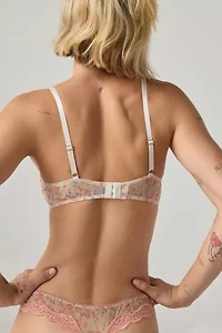 Out From Under Arianna Bow Detail Mesh Underwire Bra