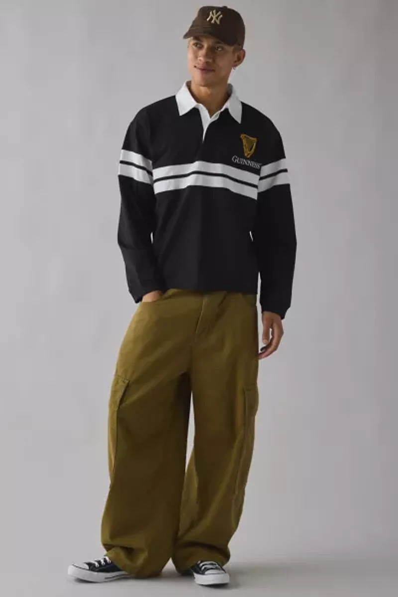 Guinness Embroidered Logo Rugby Shirt