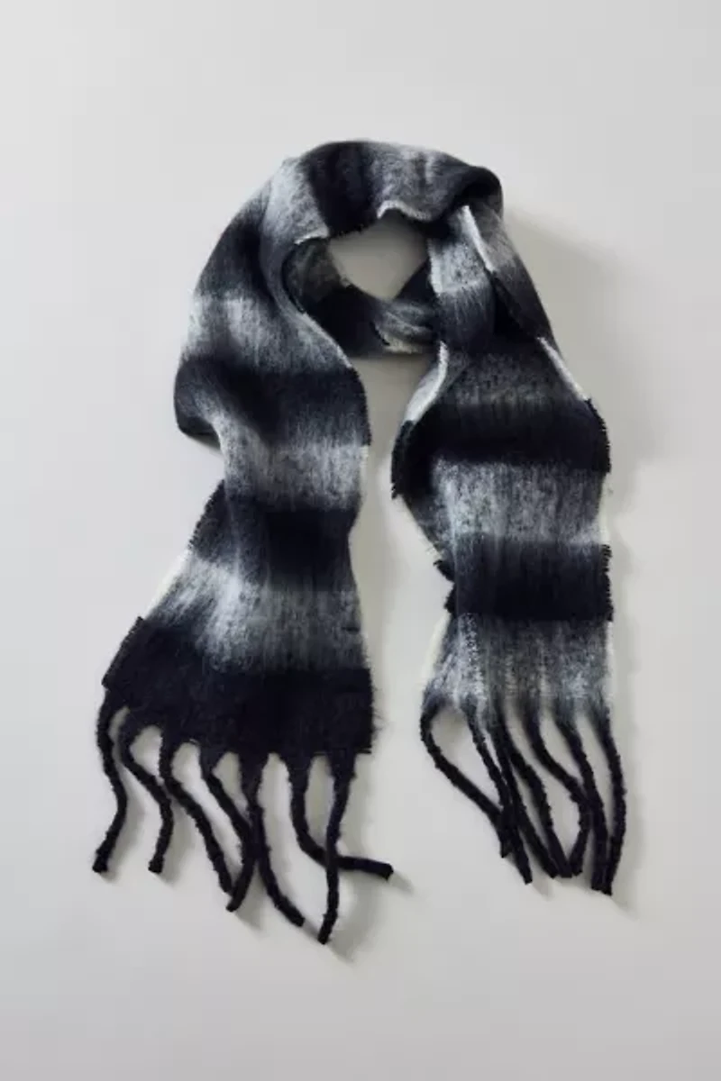 Two Tone Stripe Woven Scarf