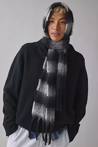 Two Tone Stripe Woven Scarf