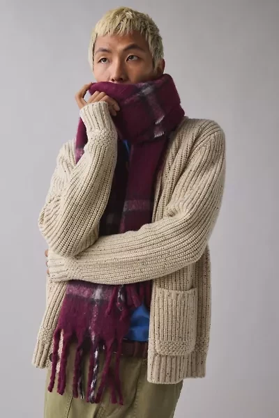 Plaid Woven Scarf