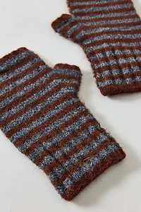 Knit Stripe Fingerless Mitten