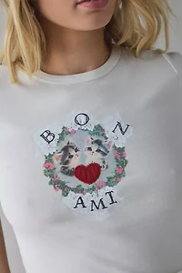 Bon Ami Kittens Applique Graphic Baby Tee