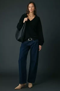 Kimchi Blue Rachel V-Neck Oversized Tunic Sweater