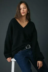 Kimchi Blue Rachel V-Neck Oversized Tunic Sweater
