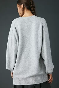 Kimchi Blue Rachel V-Neck Oversized Tunic Sweater