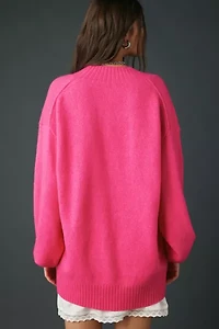 Kimchi Blue Rachel V-Neck Oversized Tunic Sweater