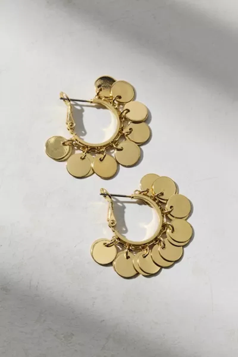 Emilia Coin Hoop Earring
