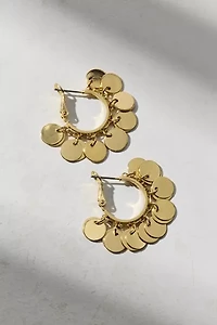 Emilia Coin Hoop Earring