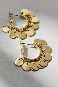 Emilia Coin Hoop Earring