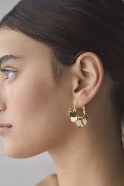 Emilia Coin Hoop Earring