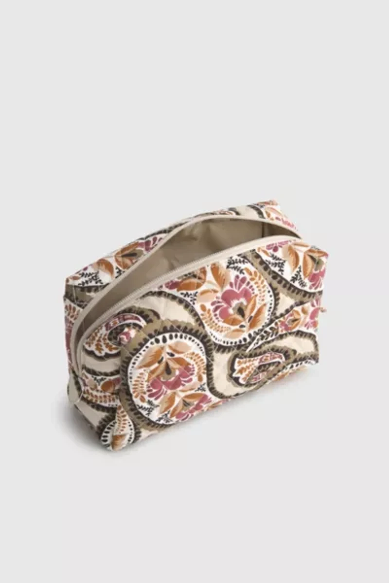 Vera Bradley Quilted Cotton Medium Makeup Bag