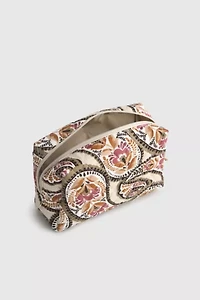 Vera Bradley Quilted Cotton Medium Makeup Bag