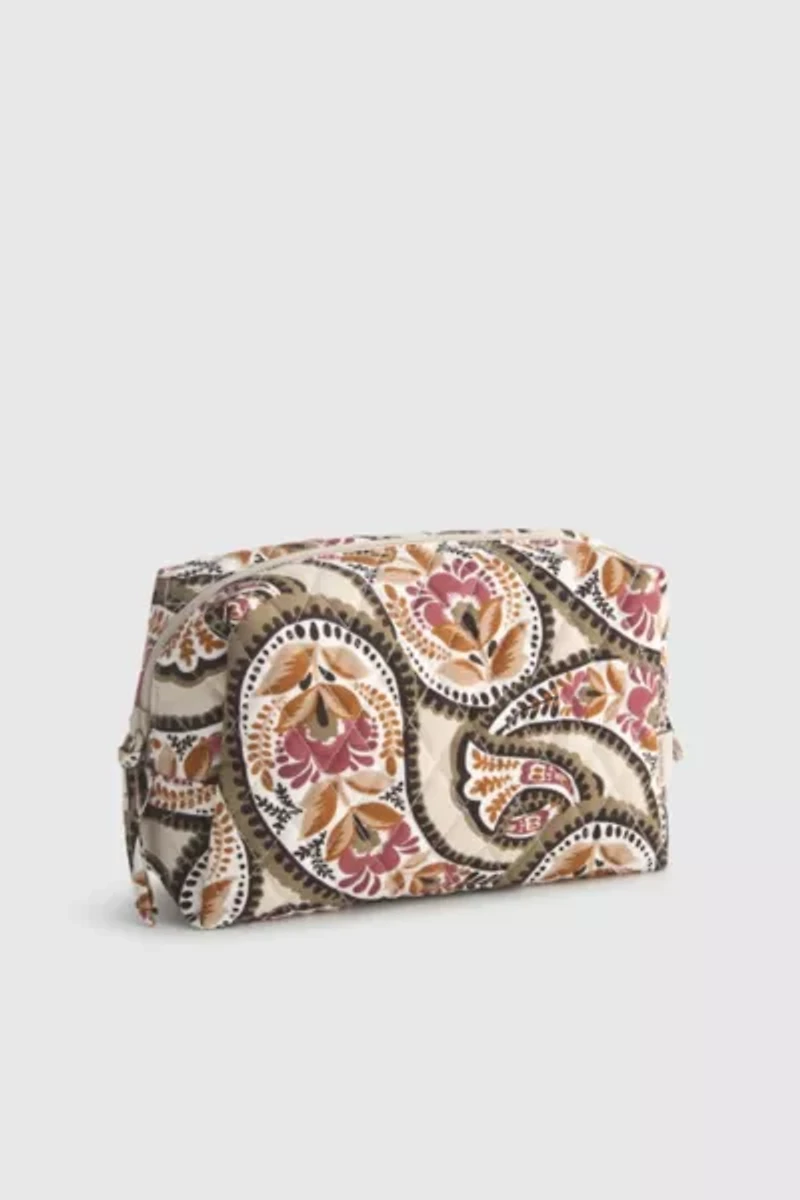 Vera Bradley Quilted Cotton Medium Makeup Bag