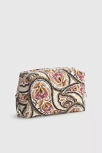Vera Bradley Quilted Cotton Medium Makeup Bag