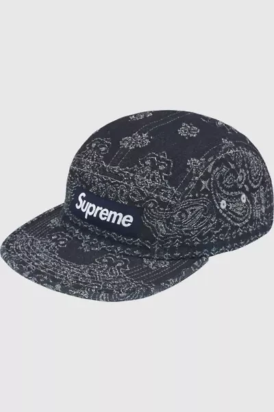 Supreme Bandana Jacquard Denim Camp Cap (SS25)