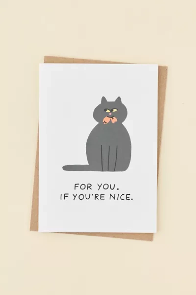 For You Cat Greeting Card