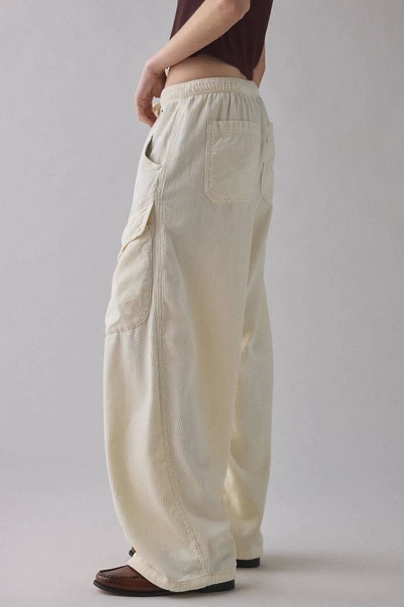 BDG Station Cocoon Corduroy Baggy Barrel Leg Cargo Pant