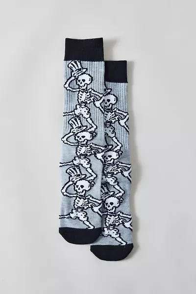 Grateful Dead Dancing Skeletons Crew Sock