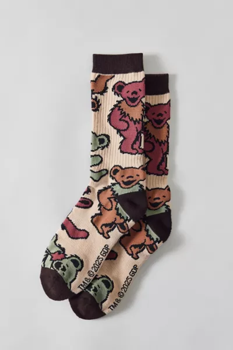 Grateful Dead Dancing Bear Crew Sock