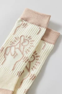 Keith Haring Crossed Fingers Crew Sock