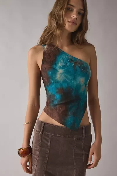 ReMADE By UO Remnants Asymmetric One Shoulder Top