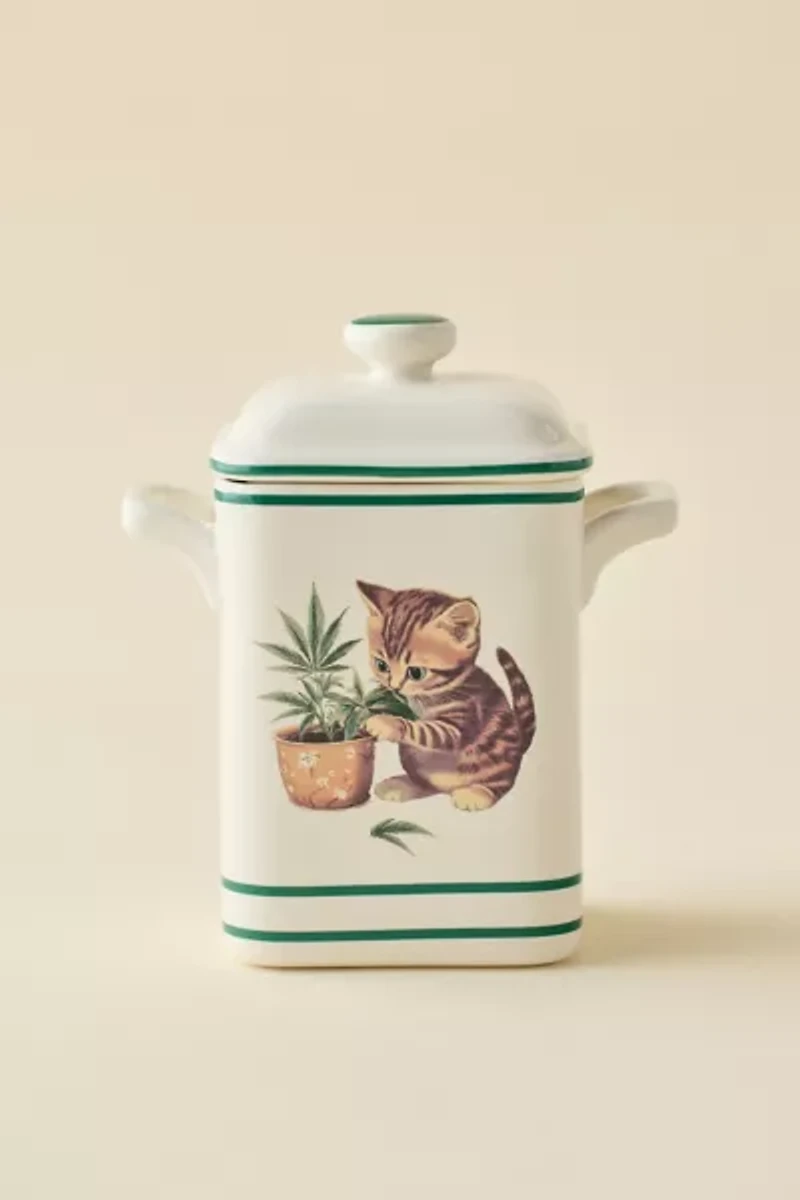 High Maintenance Kitty Ceramic Stash Box