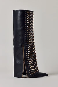 Azalea Wang Agustue Studded Knee-High Boot