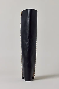 Azalea Wang Agustue Studded Knee-High Boot