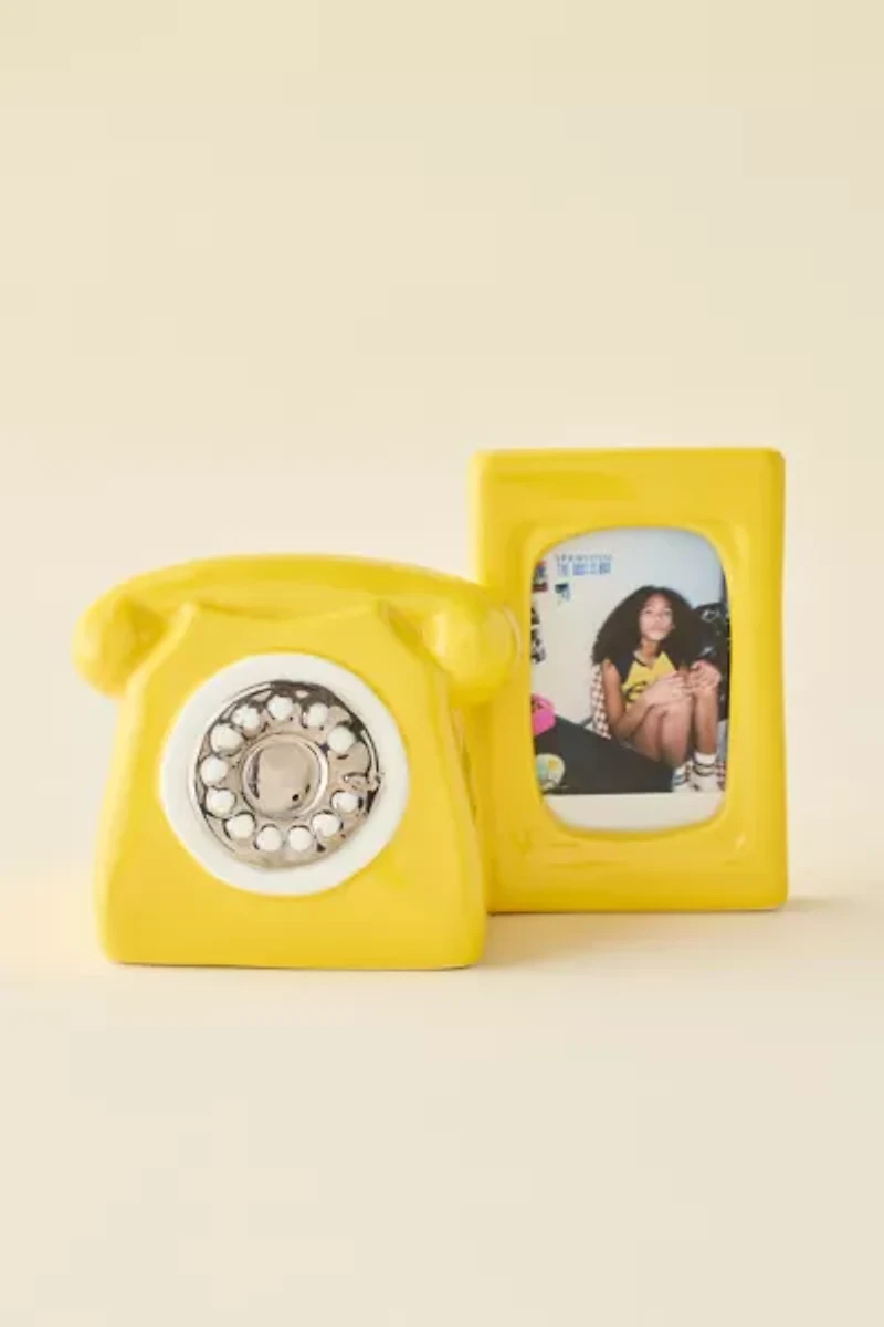 Rotary Phone INSTAX MINI Ceramic Picture Frame Vase