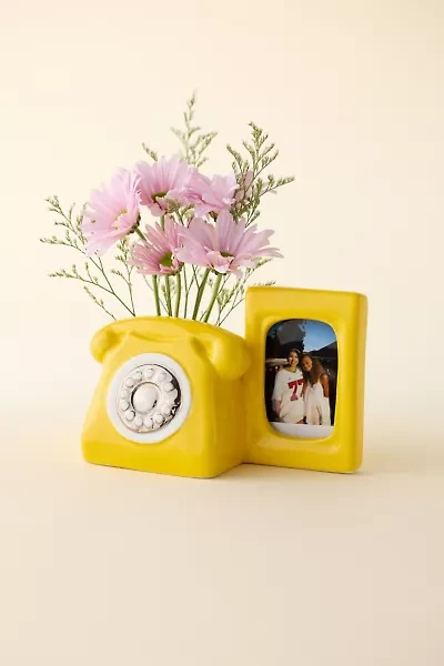 Rotary Phone INSTAX MINI Ceramic Picture Frame Vase