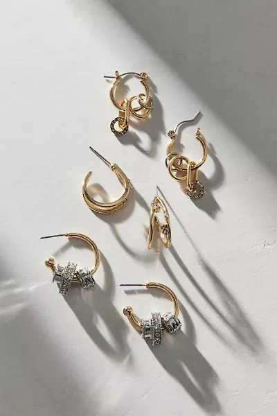 Bristol Mixed Metal Hoop Earring Set