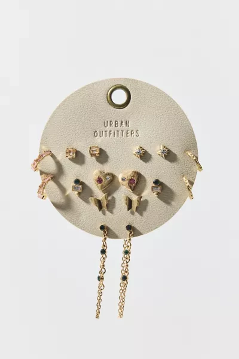 Kiki Gem Metal Multi Earring Set