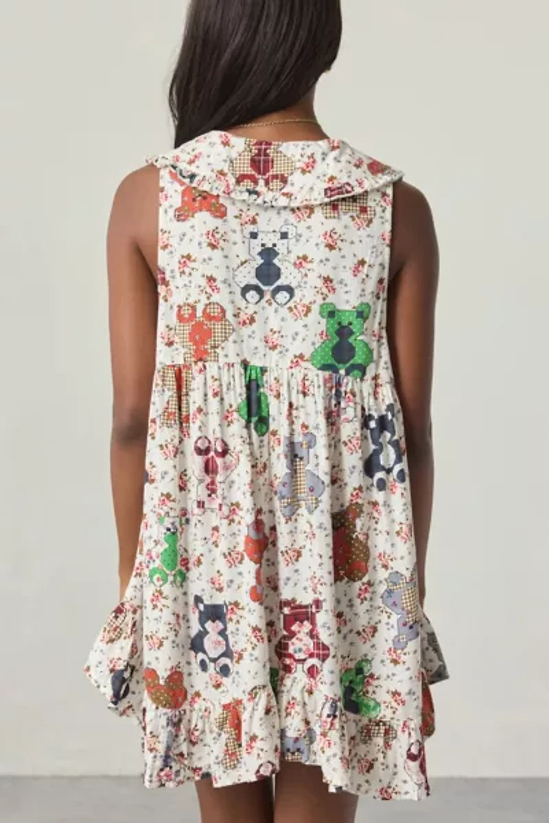 Out From Under Lottie Ruffle Collar Babydoll Sleep Dress