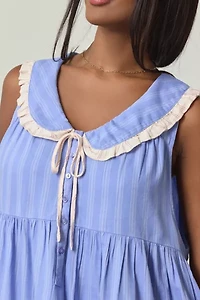 Out From Under Lottie Ruffle Collar Babydoll Sleep Dress