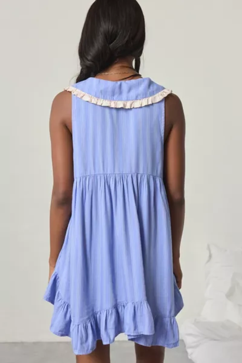 Out From Under Lottie Ruffle Collar Babydoll Sleep Dress