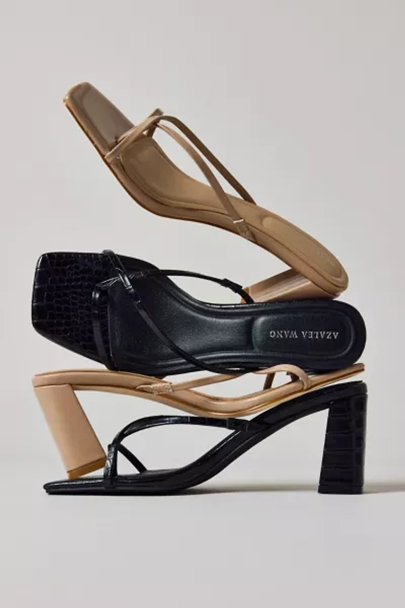 Azalea Wang Vitali Square Toe Mule Heel