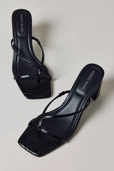 Azalea Wang Vitali Square Toe Mule Heel