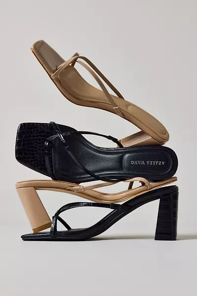 Azalea Wang Vitali Square Toe Mule Heel