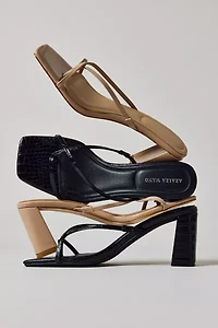 Azalea Wang Vitali Square Toe Mule Heel