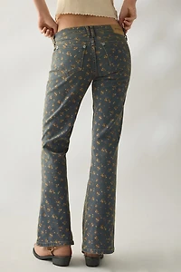 BDG Brooke Printed Low-Rise Flare Jean