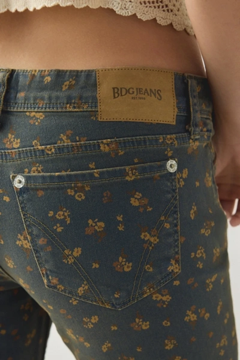BDG Brooke Printed Low-Rise Flare Jean
