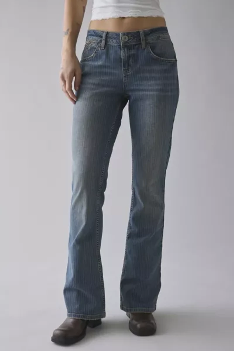 BDG Brooke Printed Low-Rise Flare Jean