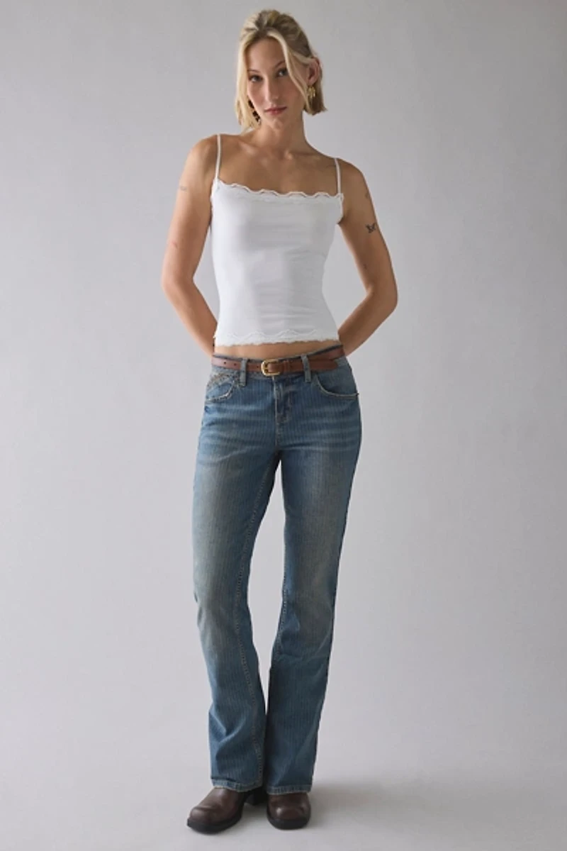 BDG Brooke Printed Low-Rise Flare Jean