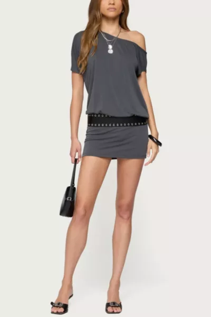 Edikted Sevie Off Shoulder Mini Dress