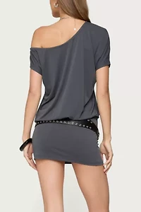 Edikted Sevie Off Shoulder Mini Dress