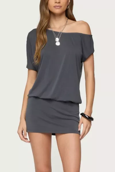 Edikted Sevie Off Shoulder Mini Dress
